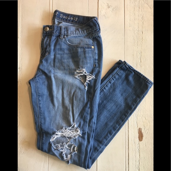 Articles Of Society Denim - Articles of Society Ripped Skinny Jeans